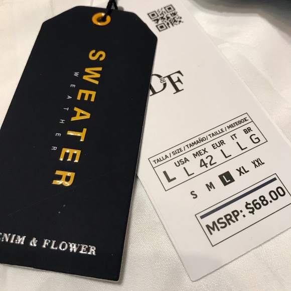 Denim & Flower Men's Knitted Crewneck Sweater - Picture 5 of 6